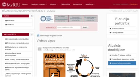 rsu e studijas